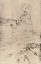 Репродукция картины "ruins of montmajour" художника "ван гог винсент"