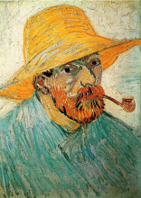 Копия картины "self portrait" художника "ван гог винсент"