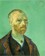 Репродукция картины "self portrait dedicated to paul gauguin" художника "ван гог винсент"