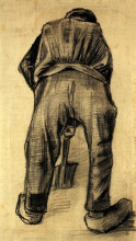 Репродукция картины "digger" художника "ван гог винсент"