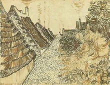 Репродукция картины "street in saintes-maries" художника "ван гог винсент"