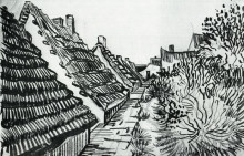 Репродукция картины "street in saintes-maries" художника "ван гог винсент"