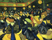 Копия картины "the ballroom at arles" художника "ван гог винсент"