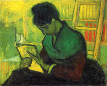Копия картины "the novel reader" художника "ван гог винсент"