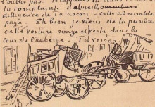 Репродукция картины "the tarascon stagecoach" художника "ван гог винсент"