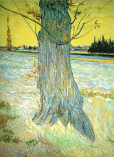 Картина "trunk of an old yew tree" художника "ван гог винсент"