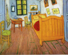 Картина "vincent&#39;s bedroom in arles" художника "ван гог винсент"