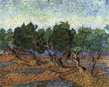 Репродукция картины "olive grove" художника "ван гог винсент"