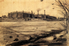 Картина "gasworks" художника "ван гог винсент"
