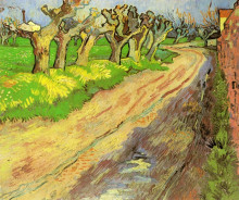 Копия картины "pollard willows" художника "ван гог винсент"