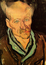 Репродукция картины "portrait of a patient in saint-paul hospital" художника "ван гог винсент"