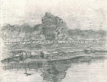Копия картины "landscape with the oise" художника "ван гог винсент"