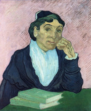 Репродукция картины "l&#39;arlesienne, portrait of madame ginoux" художника "ван гог винсент"
