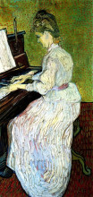 Копия картины "marguerite gachet at the piano" художника "ван гог винсент"