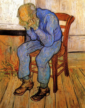 Репродукция картины "old man in sorrow (on the threshold of eternity)" художника "ван гог винсент"