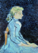 Копия картины "portrait of adeline ravoux" художника "ван гог винсент"