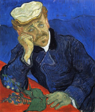 Репродукция картины "портрет доктора гаше" художника "ван гог винсент"