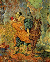 Картина "the good samaritan, after delacroix" художника "ван гог винсент"