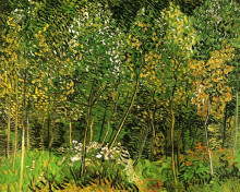Копия картины "the grove" художника "ван гог винсент"