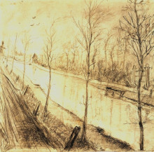 Копия картины "canal" художника "ван гог винсент"