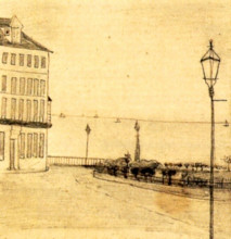 Репродукция картины "view of royal road, ramsgate" художника "ван гог винсент"