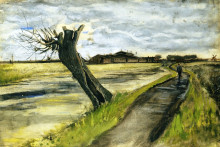 Копия картины "pollard willow" художника "ван гог винсент"
