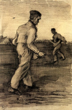 Картина "sowers" художника "ван гог винсент"