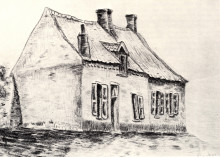 Репродукция картины "a house magros" художника "ван гог винсент"