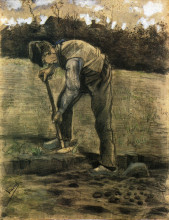 Картина "a digger" художника "ван гог винсент"