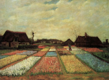 Репродукция картины "bulb fields" художника "ван гог винсент"