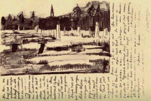 Копия картины "cemetery" художника "ван гог винсент"