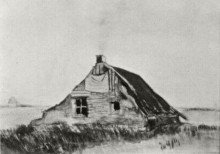 Копия картины "farmhouse" художника "ван гог винсент"