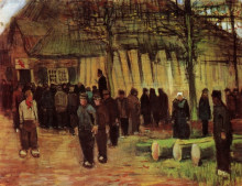 Репродукция картины "lumber sale" художника "ван гог винсент"