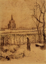Копия картины "melancholy" художника "ван гог винсент"