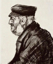 Копия картины "orphan man with cap, head" художника "ван гог винсент"