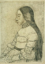 Репродукция картины "daughter of jacob meyer" художника "ван гог винсент"