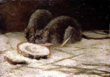 Картина "two rats" художника "ван гог винсент"