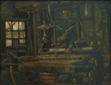 Репродукция картины "weaver" художника "ван гог винсент"