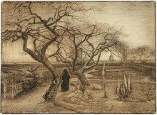 Репродукция картины "winter garden" художника "ван гог винсент"