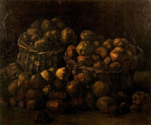 Копия картины "baskets of potatoes" художника "ван гог винсент"