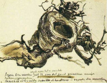 Репродукция картины "bird&#39;s nest" художника "ван гог винсент"