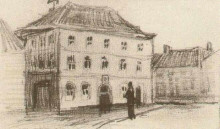Репродукция картины "building in eindhoven (the weigh-house)" художника "ван гог винсент"