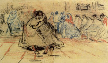 Картина "couple dancing" художника "ван гог винсент"