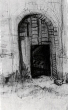 Картина "entrance to the old tower" художника "ван гог винсент"