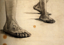 Репродукция картины "feet" художника "ван гог винсент"