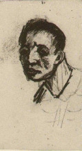Картина "head of a man, bareheaded" художника "ван гог винсент"