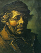 Копия картины "head of a peasant (study for the potato eaters)" художника "ван гог винсент"