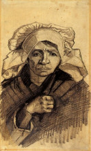 Картина "head of a woman" художника "ван гог винсент"
