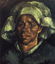 Картина "peasant woman, portrait of gordina de groot" художника "ван гог винсент"