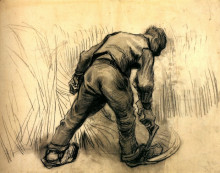 Картина "reaper" художника "ван гог винсент"